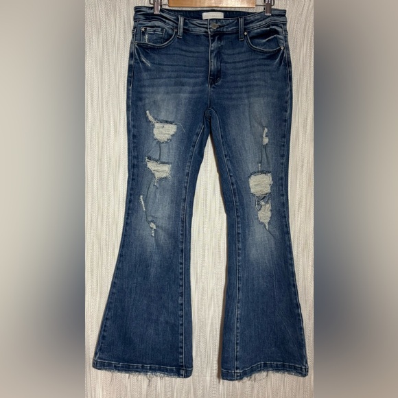 Petra 153 Denim - Classic Blue Flare Jeans
